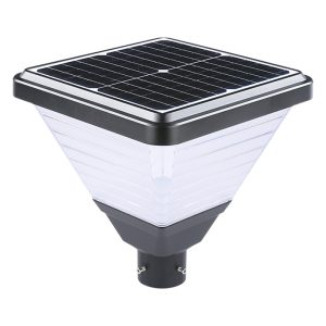 Lampa de gradina led cu unitate solara si electrica cu stalp pentru exterior UM4300