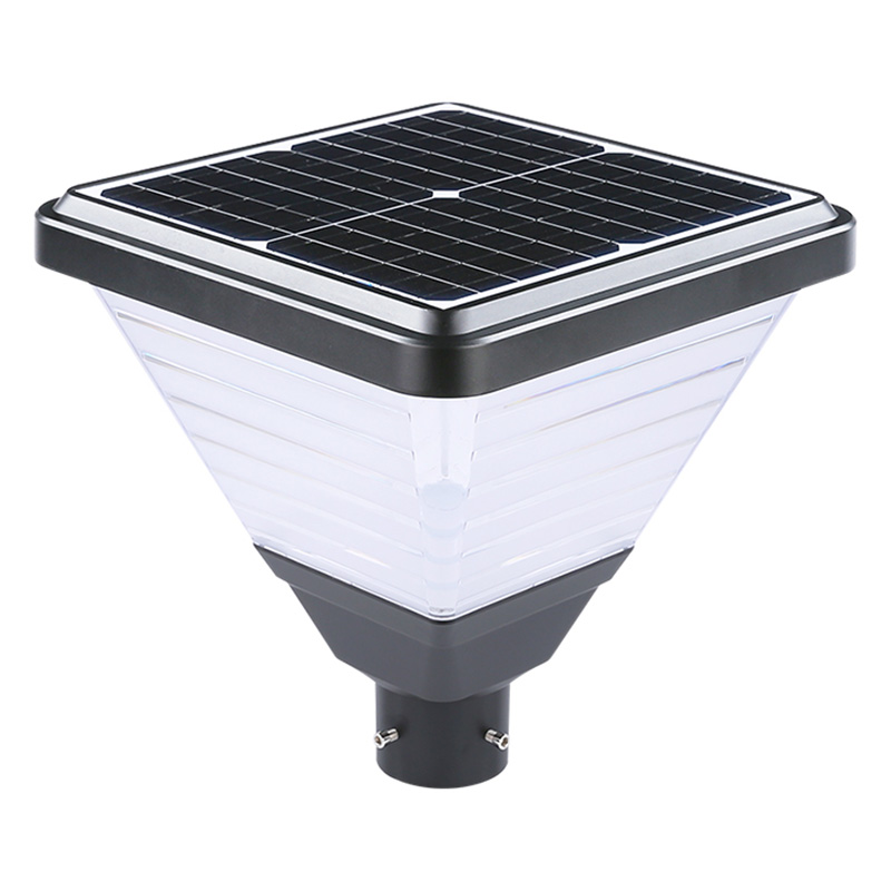 Lampa de gradina led cu unitate solara si electrica cu stalp pentru exterior UM4300