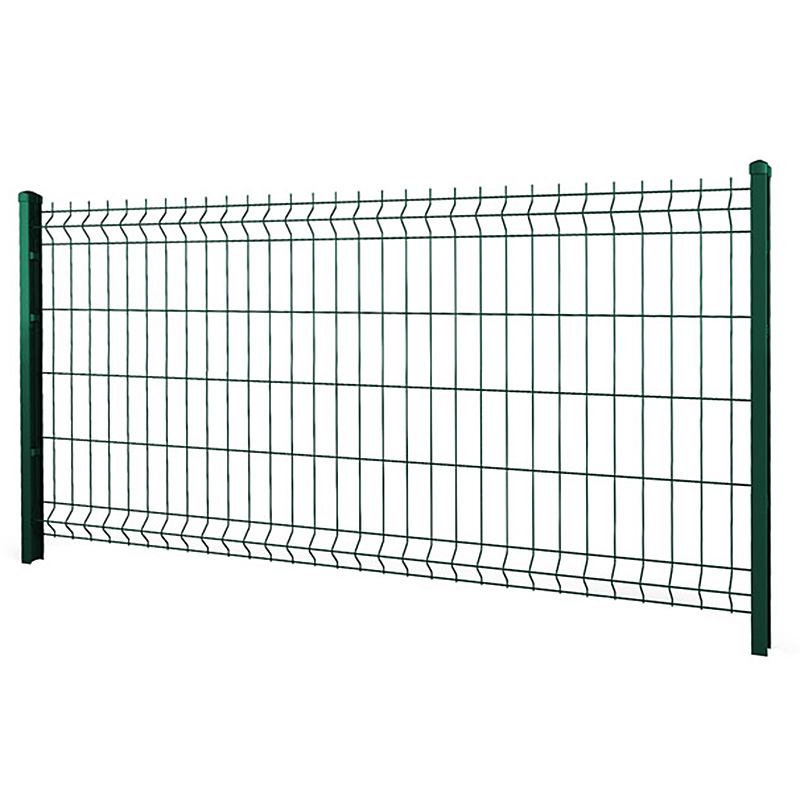 Gard imprejmuire din panouri bordurate PVC verde