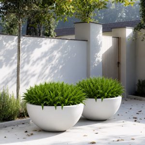 Jardiniera rotunda din fibra de sticla UMJM110