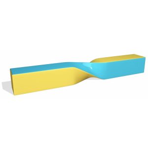 Banca din fibra de sticla GRP UMH01 design modern minimalist