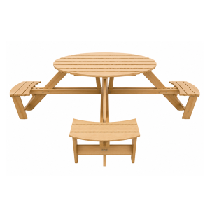 Set picnic masa rotunda cu scaune UMMA02 - Urban Market SRL