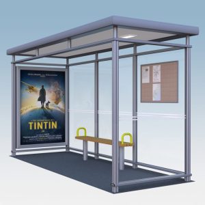 Statie de autobuz din aluminiu UMM190