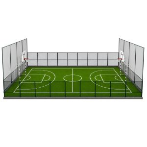 Teren multisport cu panou cu dublu fir ES209