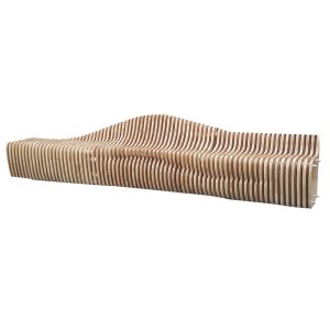 Banca stradala cu design parametric UMV01 lemn masiv