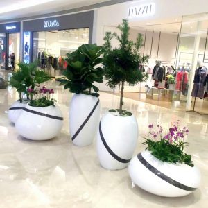 Set 4 jardiniere din fibra de sticla GRP UMH015