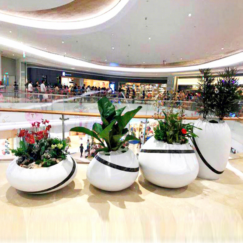 Set 4 jardiniere din fibra de sticla GRP UMH015